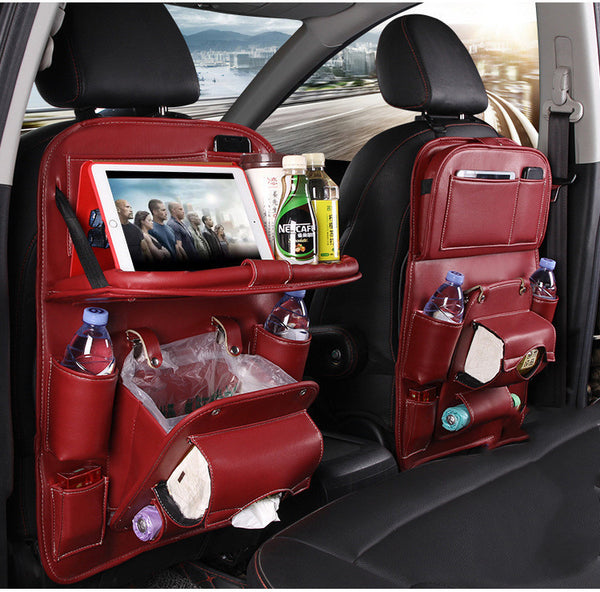 Auto-organizer | PU-Leren Stoelorganizer met Tissuehouder