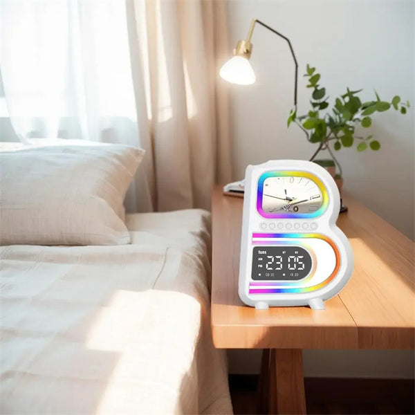 RhythmGlow | Bluetooth Speaker met Draadloze Oplader