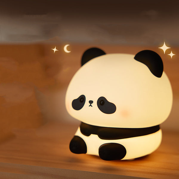 PandaGlow | Nachtlampje van Siliconen met Klapbediening