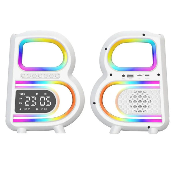 RhythmGlow | Bluetooth Speaker met Draadloze Oplader