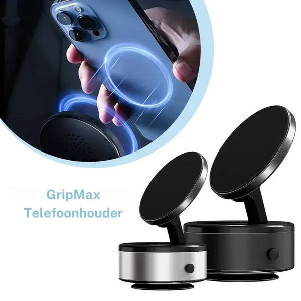 GripMax | Magnetische Telefoonhouder voor Auto, Bureau en Laptop