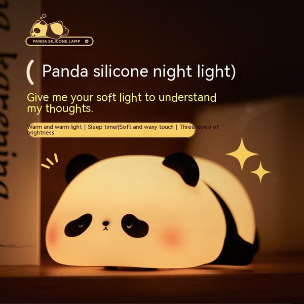PandaGlow | Nachtlampje van Siliconen met Klapbediening