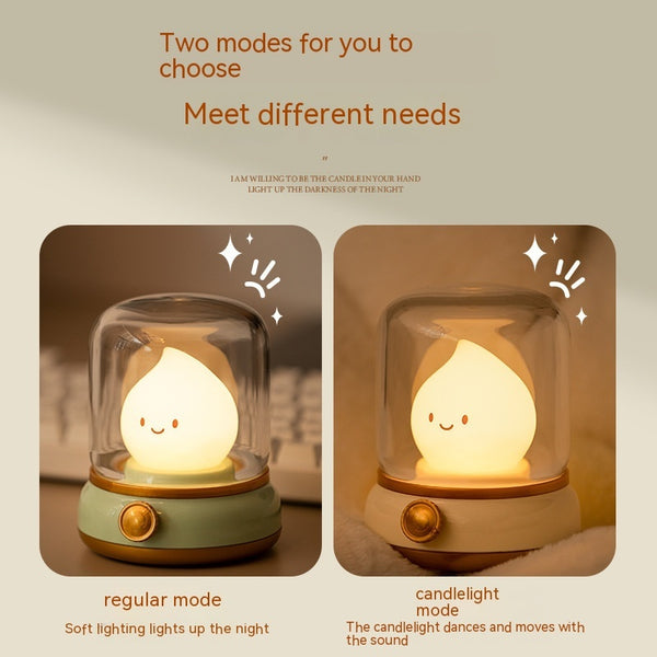 Retro Mini | Oplaadbare Nachtlamp met Kaarslichtmodus