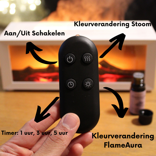 FlameAura | Aroma Diffuser met Flikkerend Vlameffect