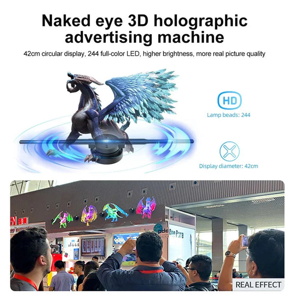 3D Hologram Fan | Holografisch Display met Wifi-bediening
