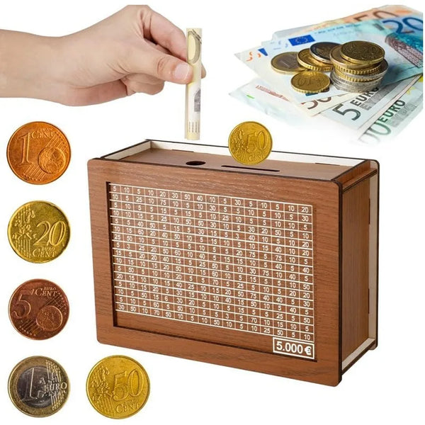 SaveSmart | Houten Spaarpot met Uitneembaar Deel