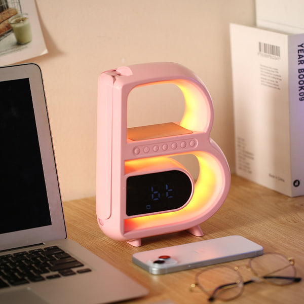 RhythmGlow | Bluetooth Speaker met Draadloze Oplader