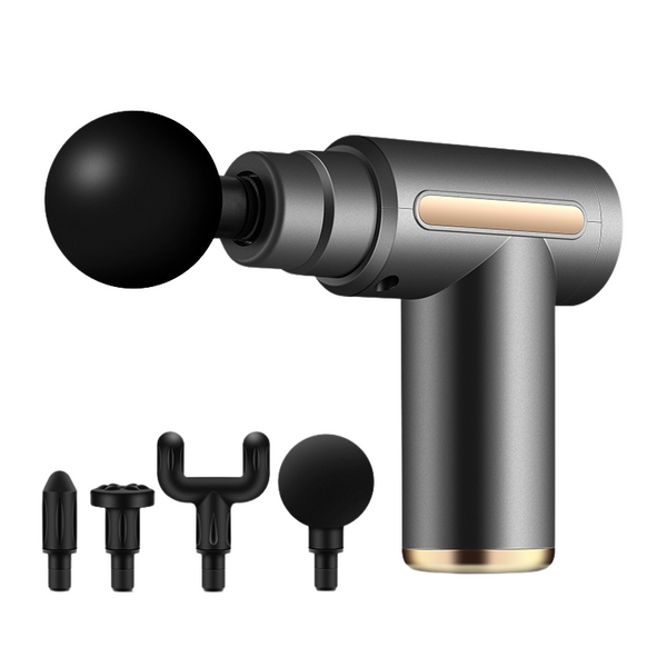 PocketPulse | Compact Massagepistool met 4 Opzetstukken