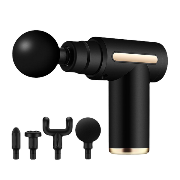 PocketPulse | Compact Massagepistool met 4 Opzetstukken